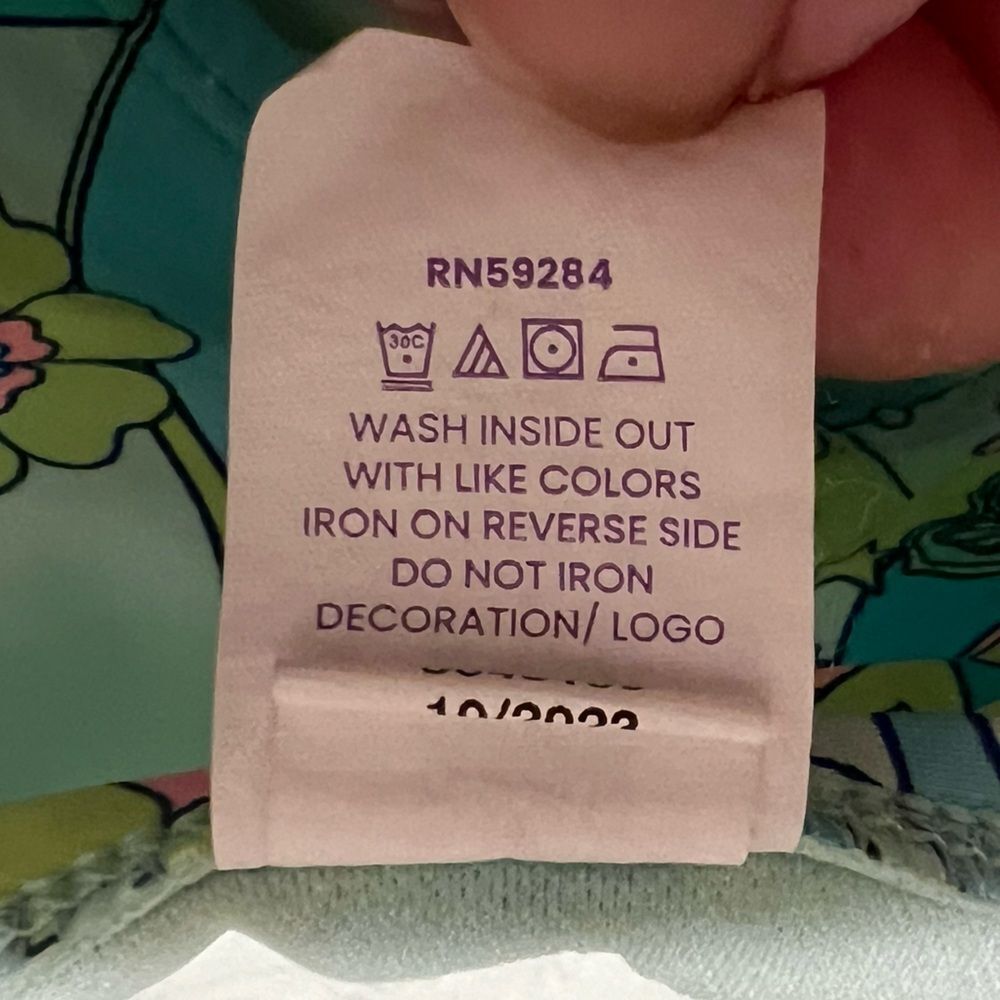Vintage Sugar & Jade Ruffled Adjustable Straps and Padded Cups Bikini Top XXL - Picture 4 of 4